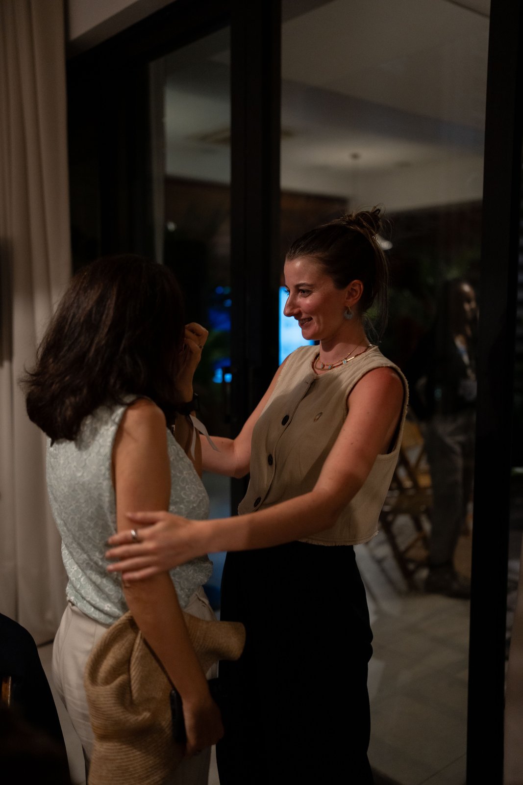 Participants connecting at Actions House, COP30
